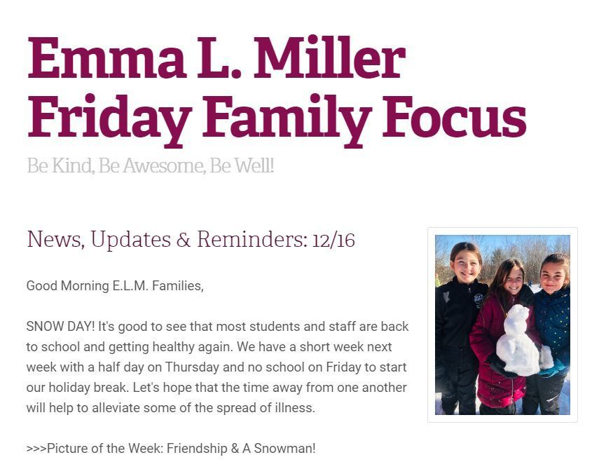 Friday Family Focus 