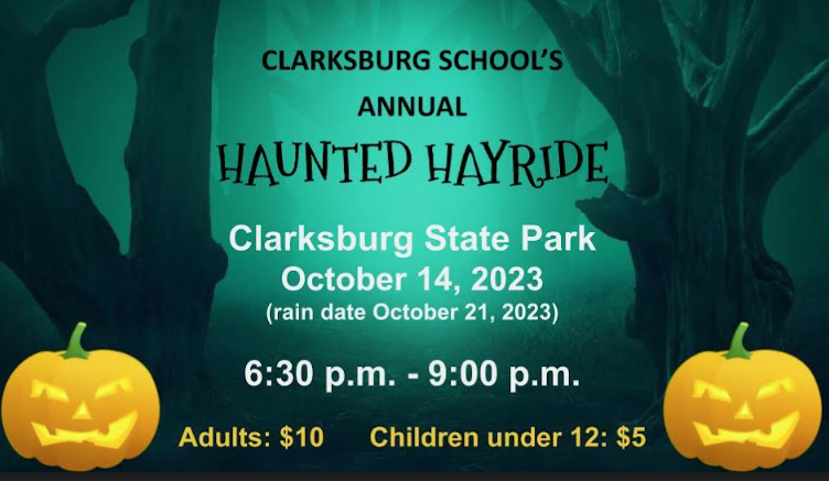 haunted hayride flyer
