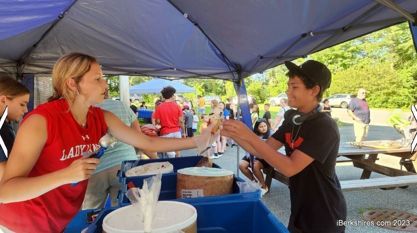 Ice cream was just one of the treats available at the Community Night at Clarksburg School last month. The event was part of the the Northern Berkshire School Union's Summer Step Up Program.