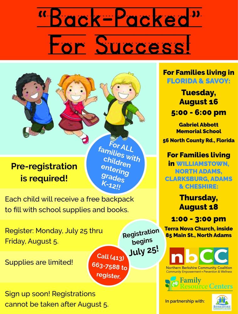 BackPacked for Success! Clarksburg School
