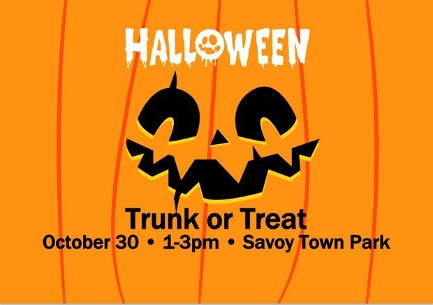 halloween trunk or treat flyer