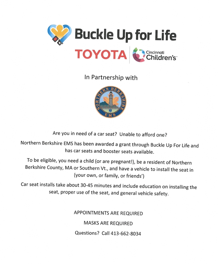 Buckle Up for Life - free car seat