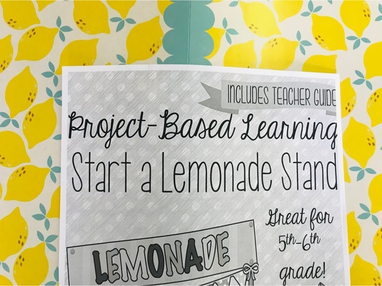 5/6 will be working on a conceptual lemonade stand project involving business plans, supply lists, cost analysis, and marketing !