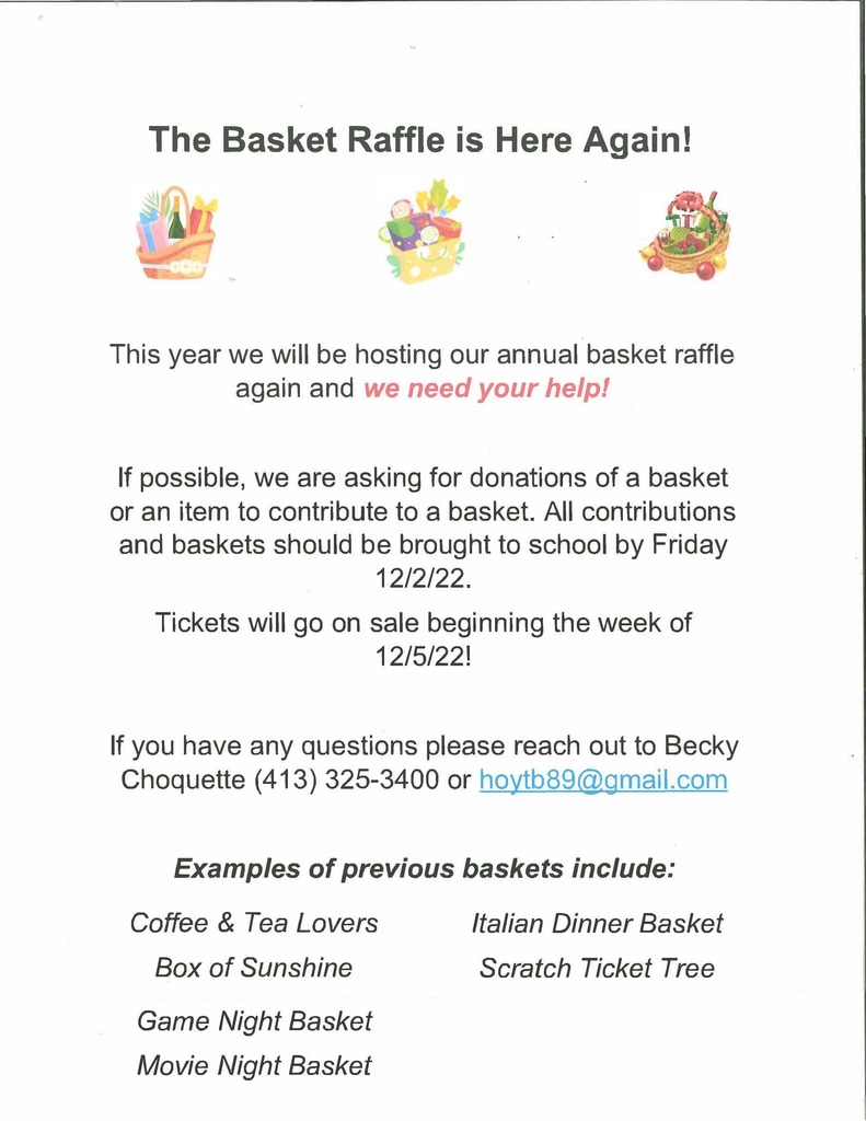 Basket Raffle Donations