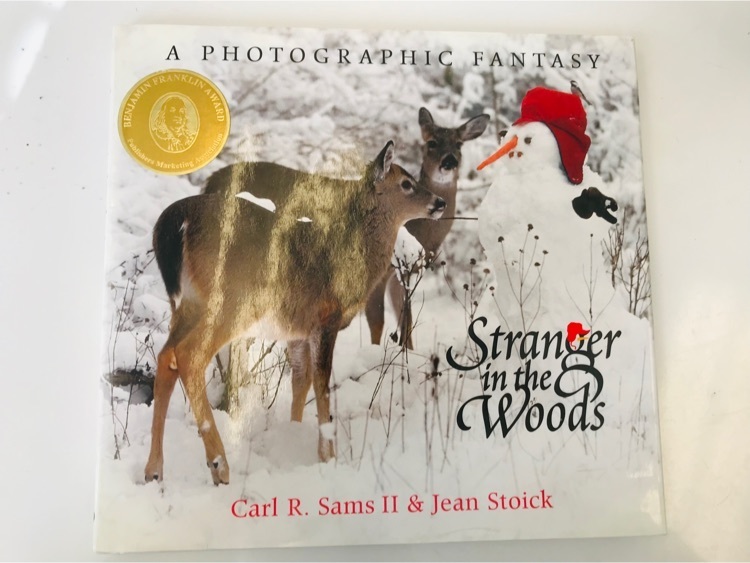 Today’s story time book was Stranger in the Woods, by Carl R. Sams II & Jean Stoick.
